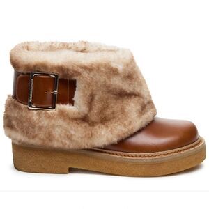 Kelsi Dagger Brown and Tan Ankle Boots